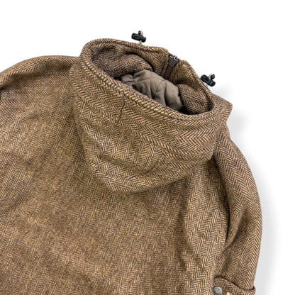 2000's Bench Herringbone Tweed Jacket (L) | Default Title, Brown