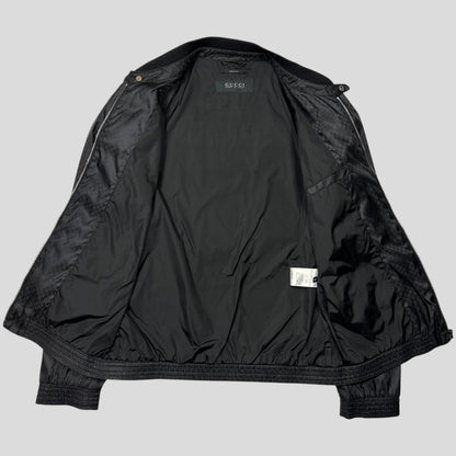 Gucci 2012 Nylon Monogram GG Web Logo Bomber Jacket - IT52 (L) | Default Title, Black