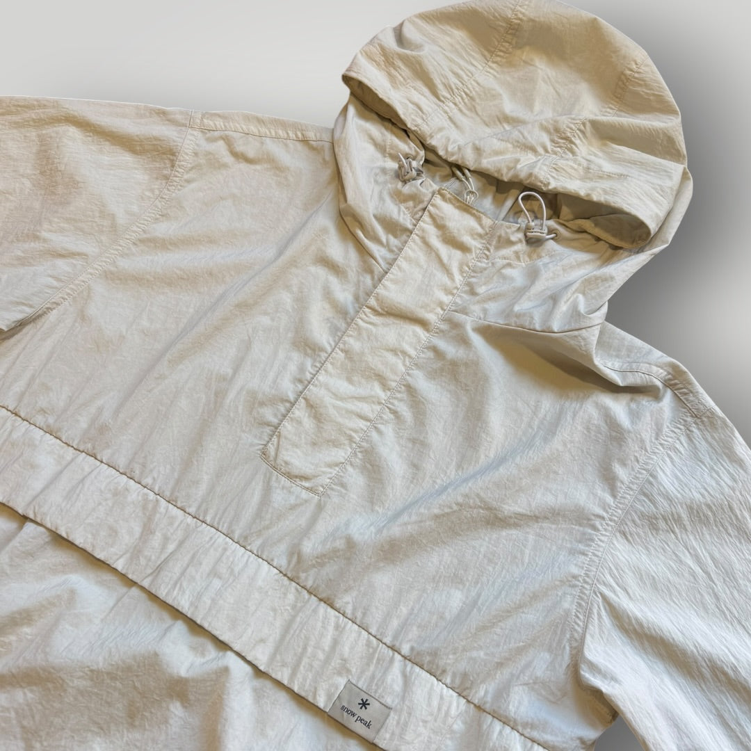 Snow Peak Nylon Hooded Utility Pullover M | O/S, Ecru