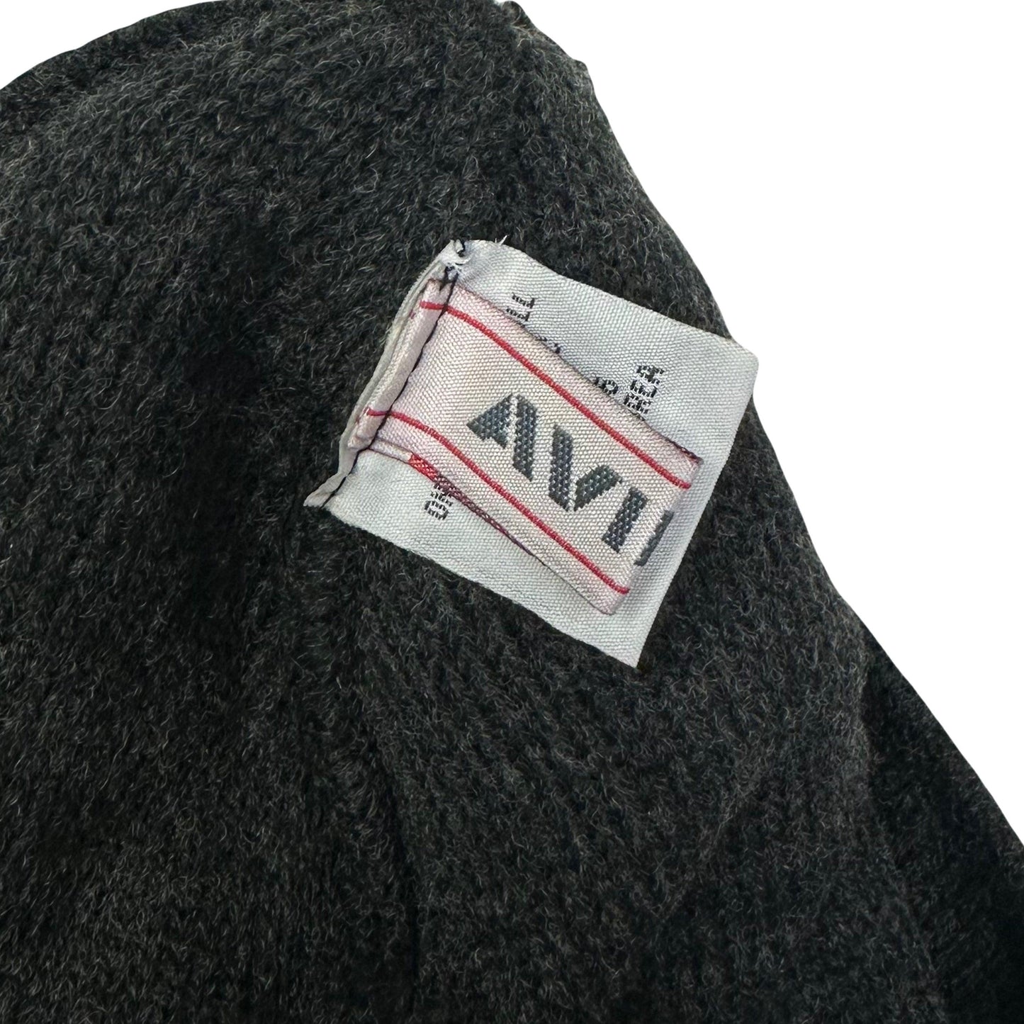 Avirex Big A Beanie In Grey & Yellow ( M/L ) - Known Source