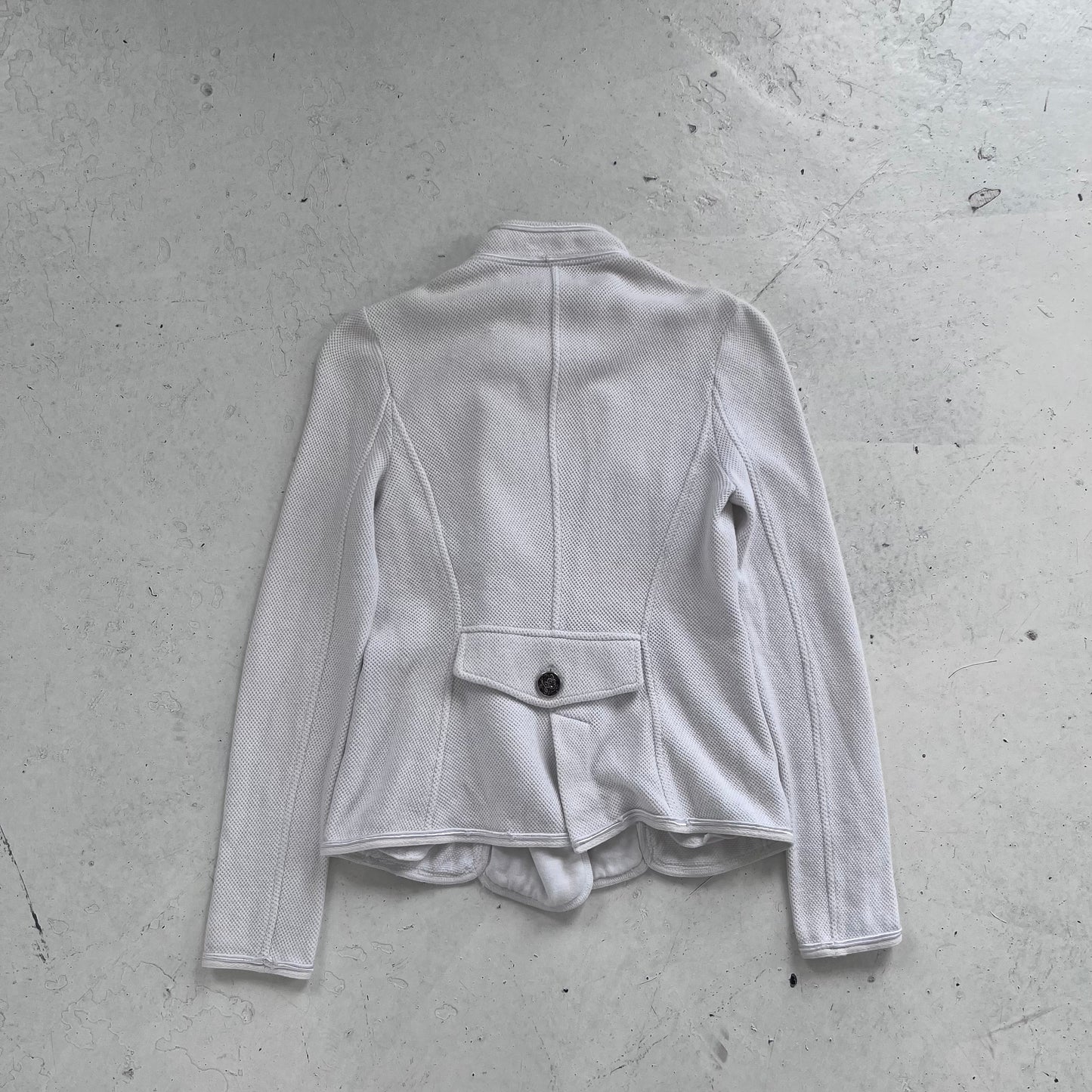 emporio armani button up jacket | White, White