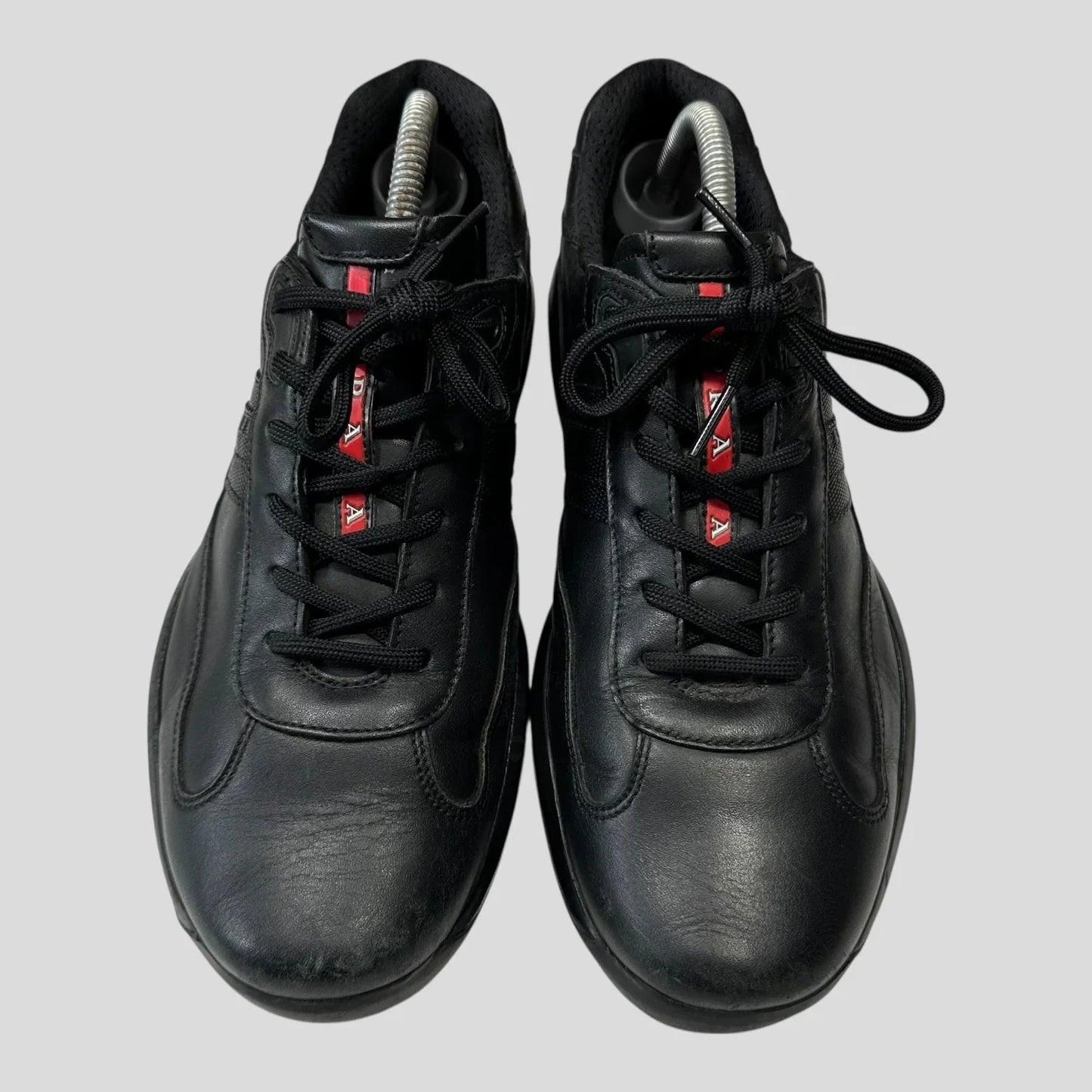 Prada 2007 Cups Carbon Logo Triple Black - UK8