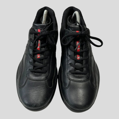 Prada 2007 Cups Carbon Logo Triple Black - UK8