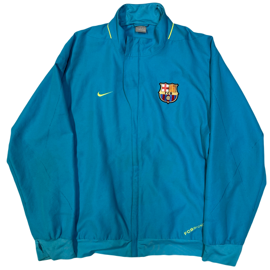 Nike Barcelona 2007/08 Tracksuit Top In Blue ( XL )