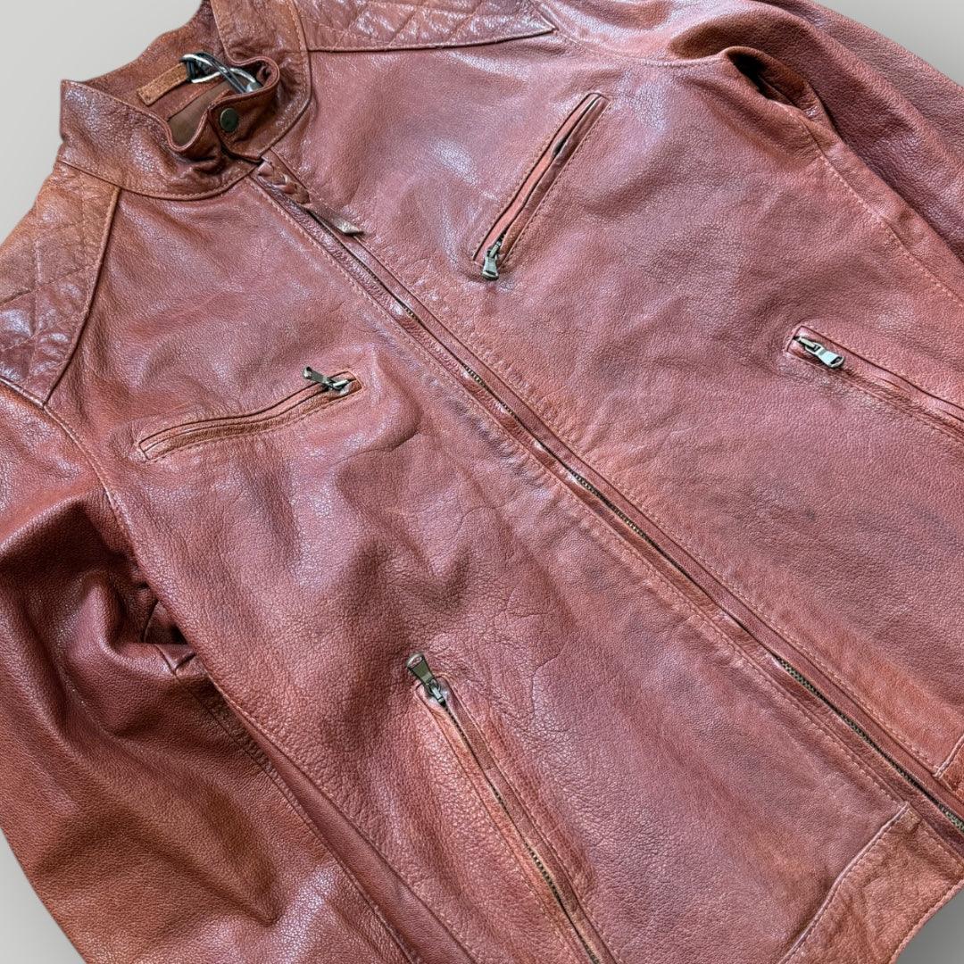 C.P. Company 100% Leather Biker Jacket 50