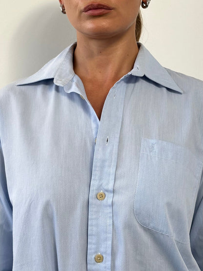 Yves Saint Laurent Pour Homme 2000s Cotton Logo Shirt - M