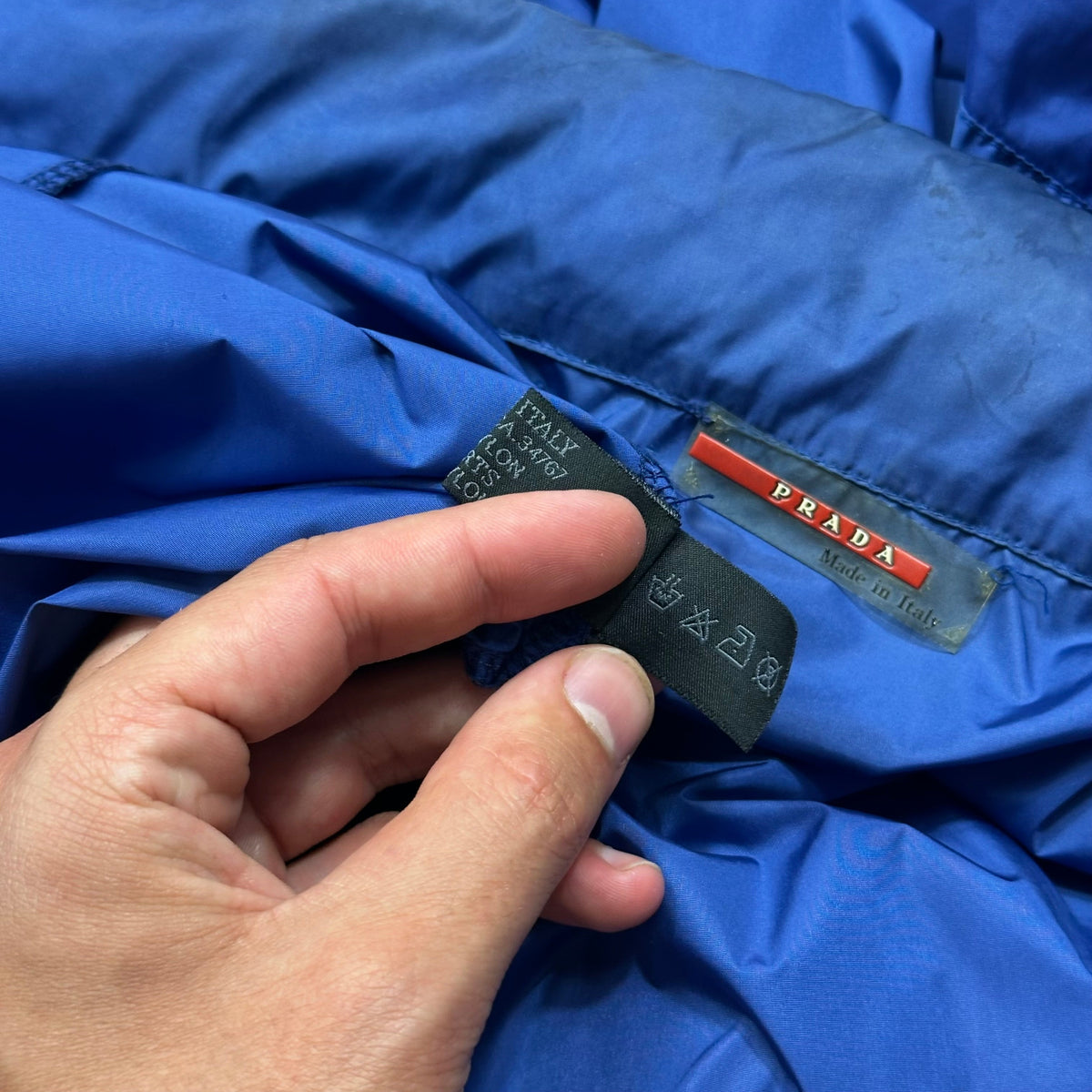 Prada Sport SS00 Nylon Technical Light Bomber Jacket - XL (L) | Blue