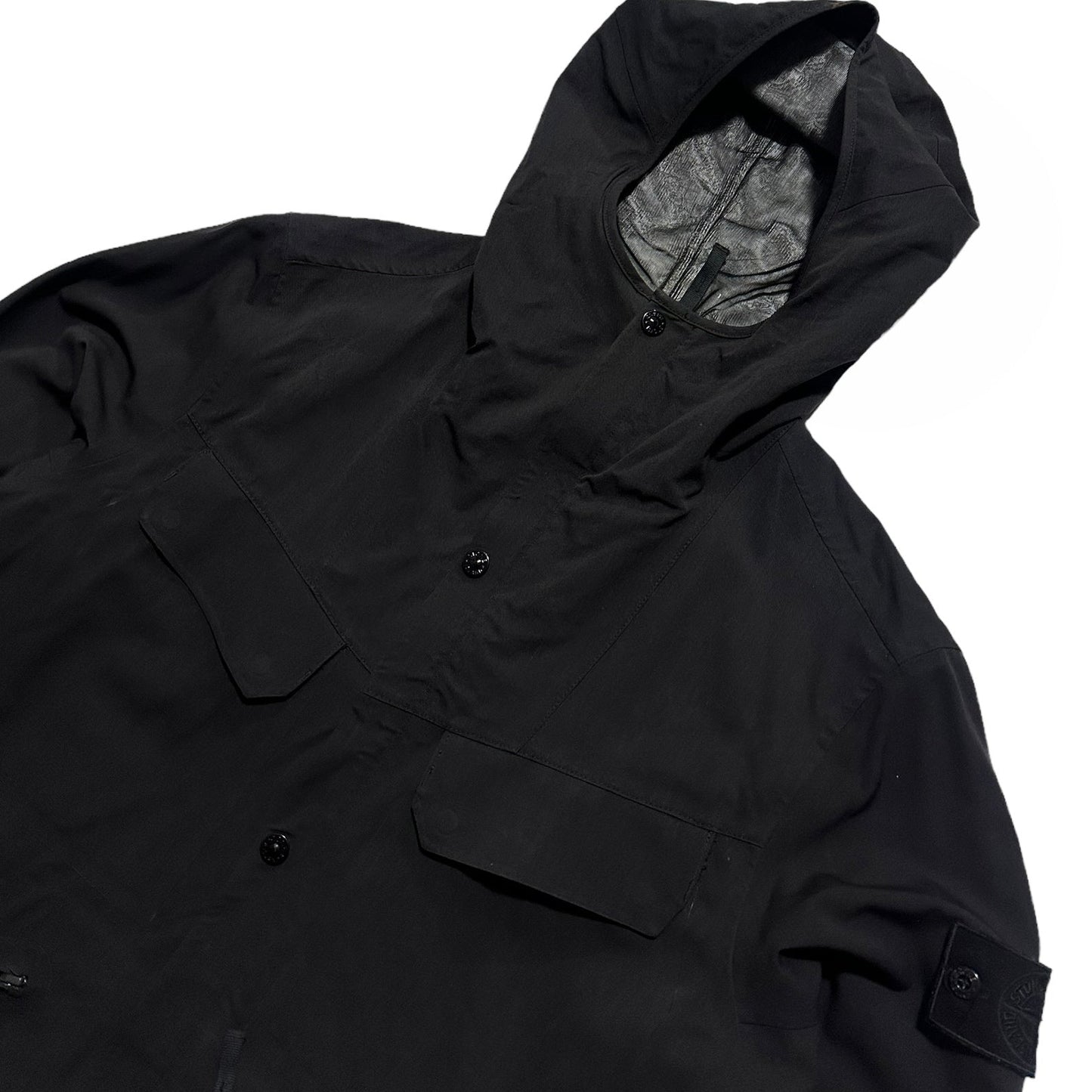 Stone Island Ghost Water Repellent Wool Zip Up Jacket