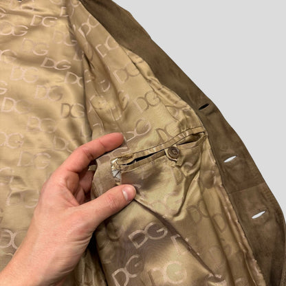 Dolce & Gabanna 00’s Goatskin Suede Leather Western Jacket - IT54