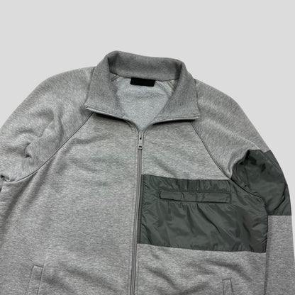 Prada Milano 2017 Red Tab Nylon Panelled Cotton Track Jacket - M/L | Default Title, Grey