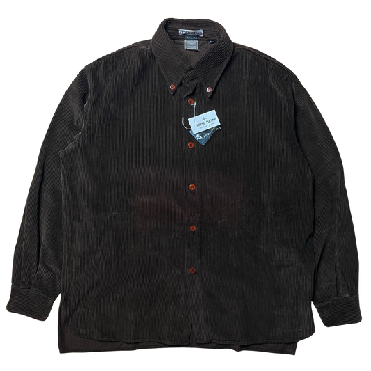 A/W 1994 Chocolate Brown Dead-stock Jumbo Corduroy Shirt