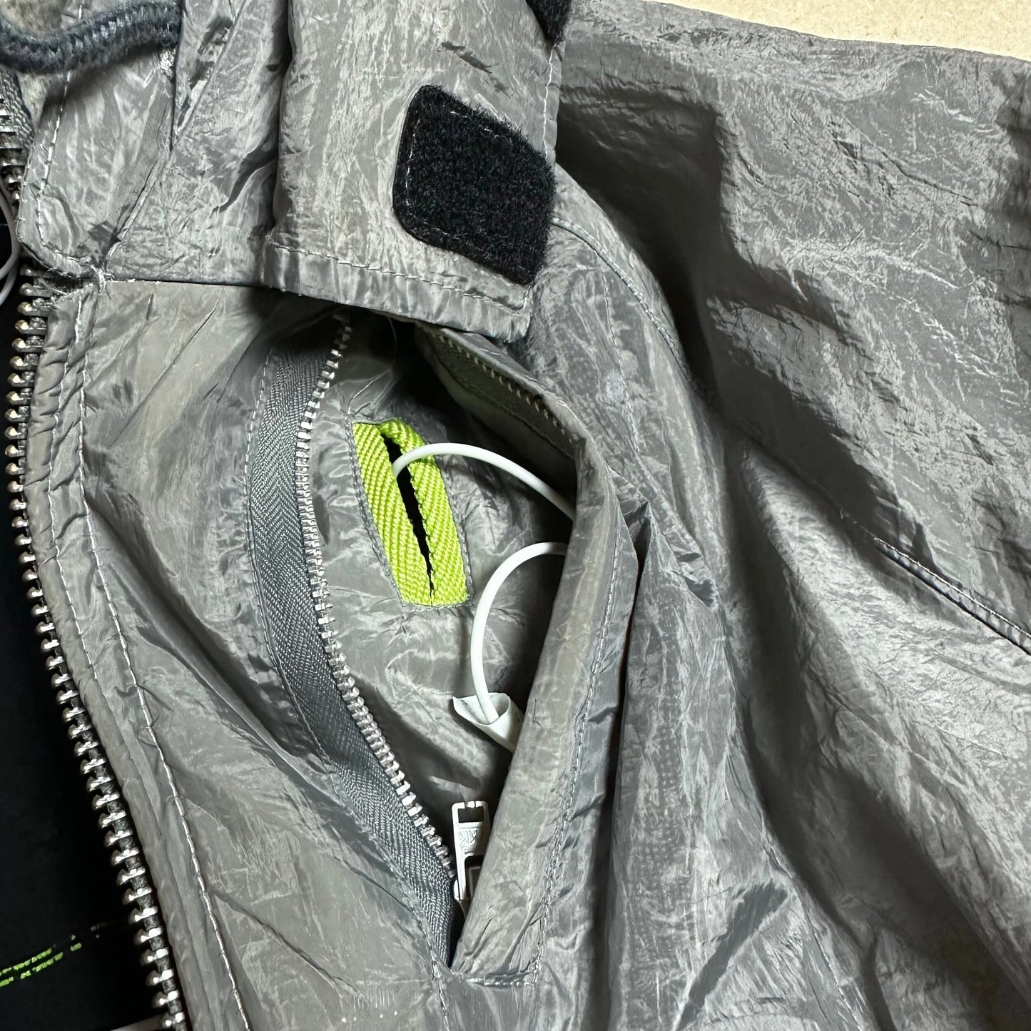 2006 NYC Flagship Store Stone Island For Nokia Stainless Steel Pure Metal Shell Jacket