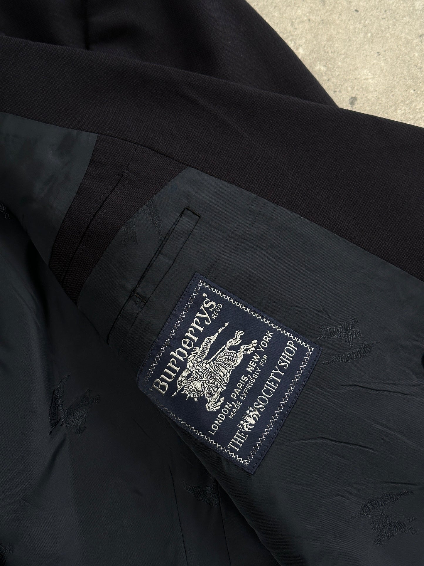 Burberry Bespoke Button Pure Wool Double Breasted Blazer - L