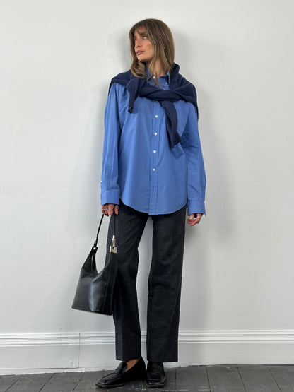 Italian Vintage Brushed Wool Cashmere Tailored Trousers - W28