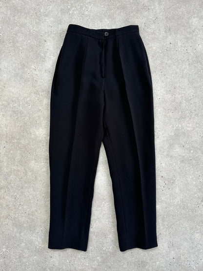 Italian Vintage Straight Leg High Waisted Trousers - W24