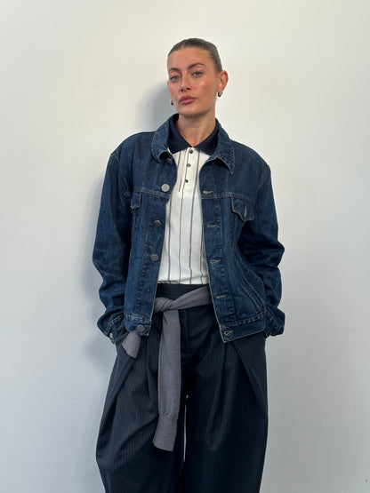 Armani Jeans 1900s Mid Wash Denim Jacket - L