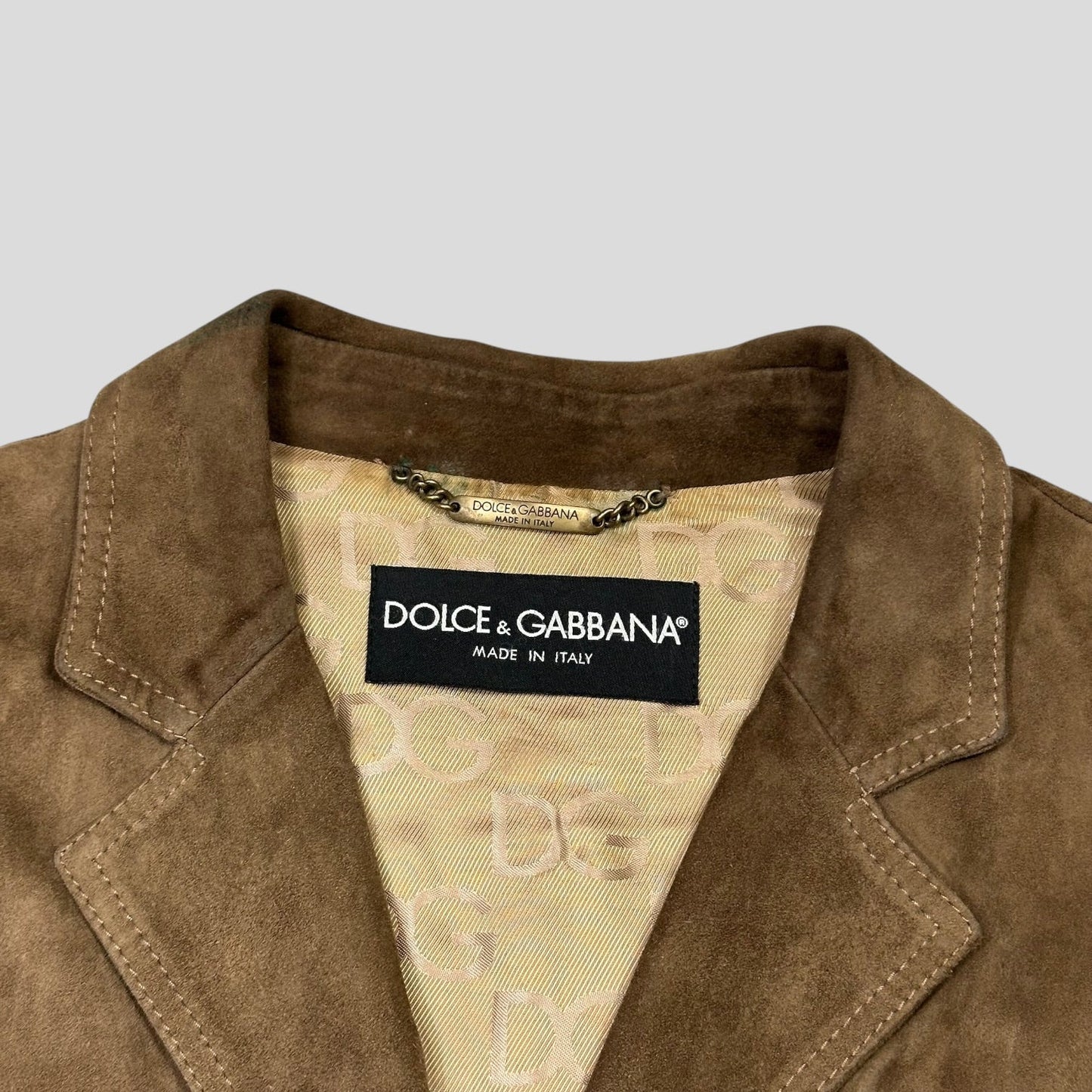 Dolce & Gabanna 00’s Goatskin Suede Leather Western Jacket - IT54 | Default Title, Multicoloured