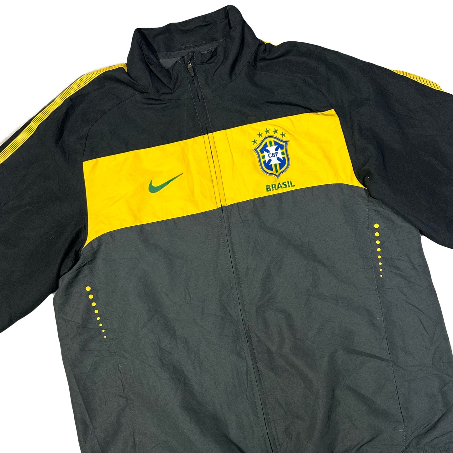 Nike Brazil 2010/11 Tracksuit Top In Black ( L )