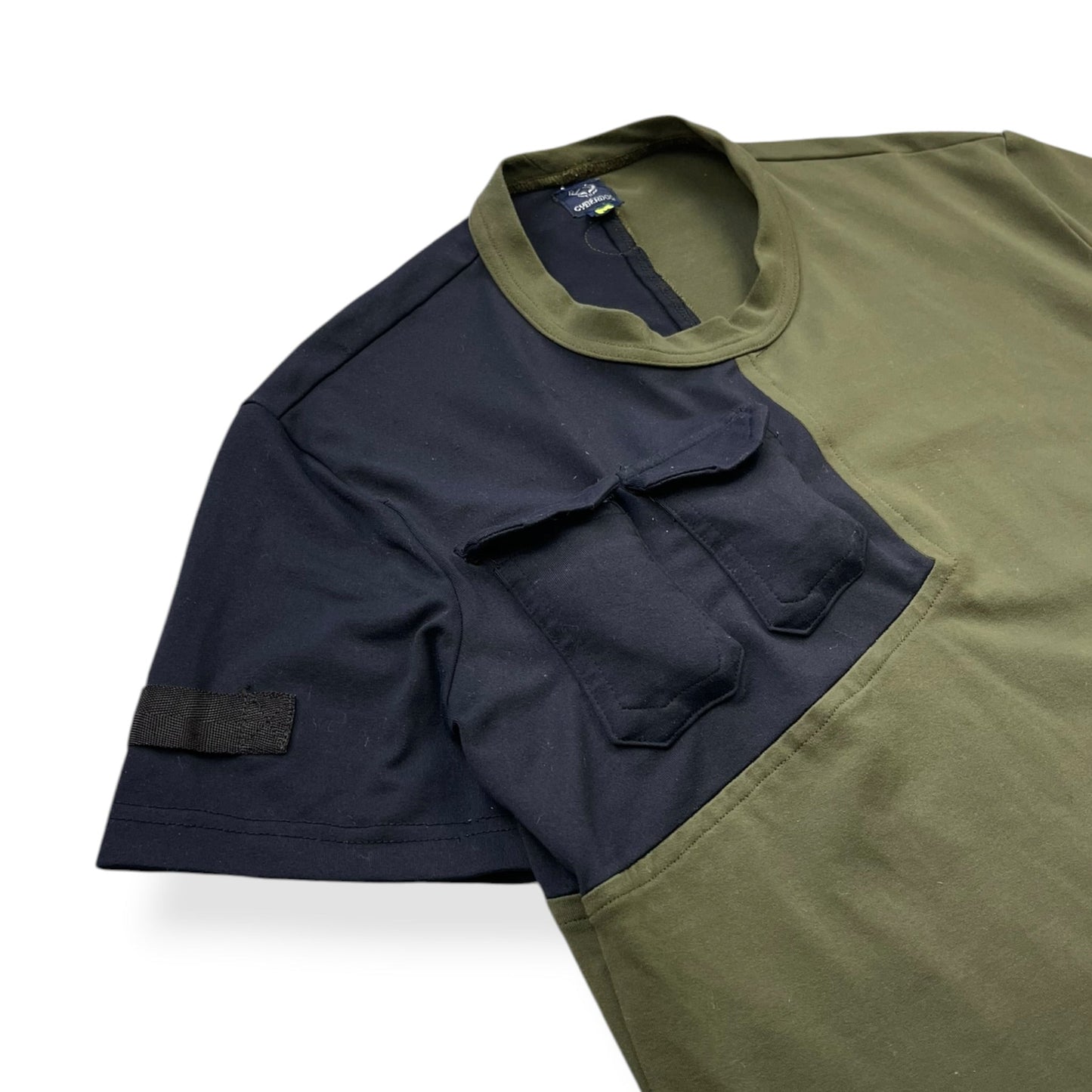 1990's Cyberdog Panelled Cargo Pocket T-Shirt (M) | Default Title, Multicoloured