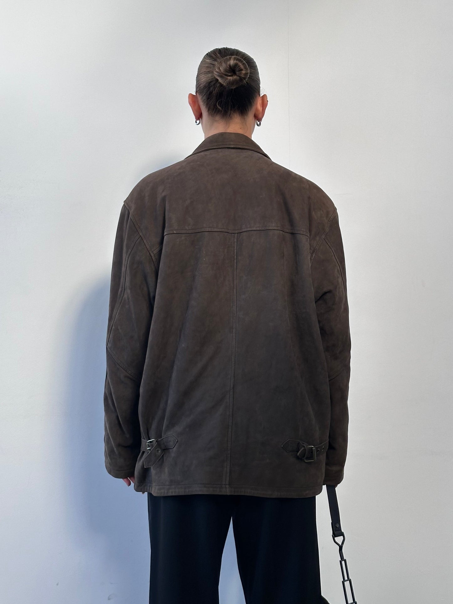 Vintage Nubuck Leather Jacket - XL