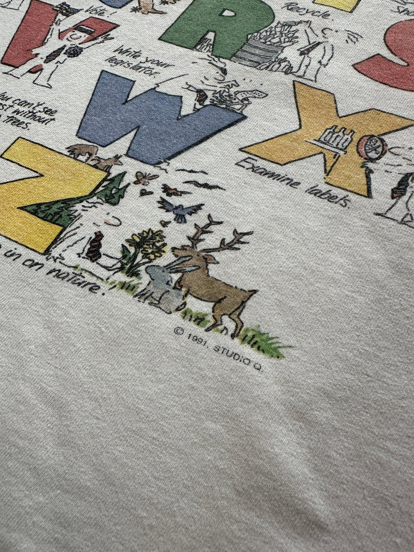 1991 Environmental ABC's T-Shirt - L | Default Title, Red