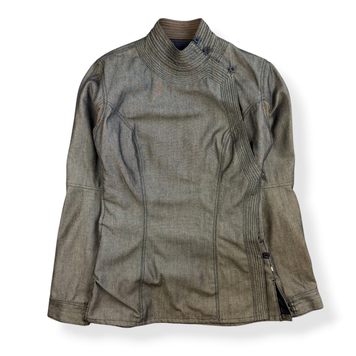 AW99/00 Maharishi Asymmetric Kimono Jacket (S) | Small, Black