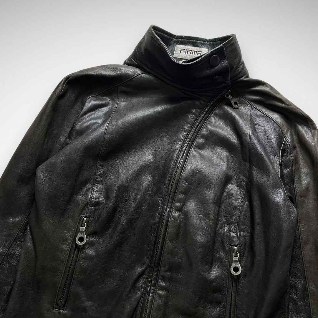 Firma Leather Curve Zip Jacket (2000s)