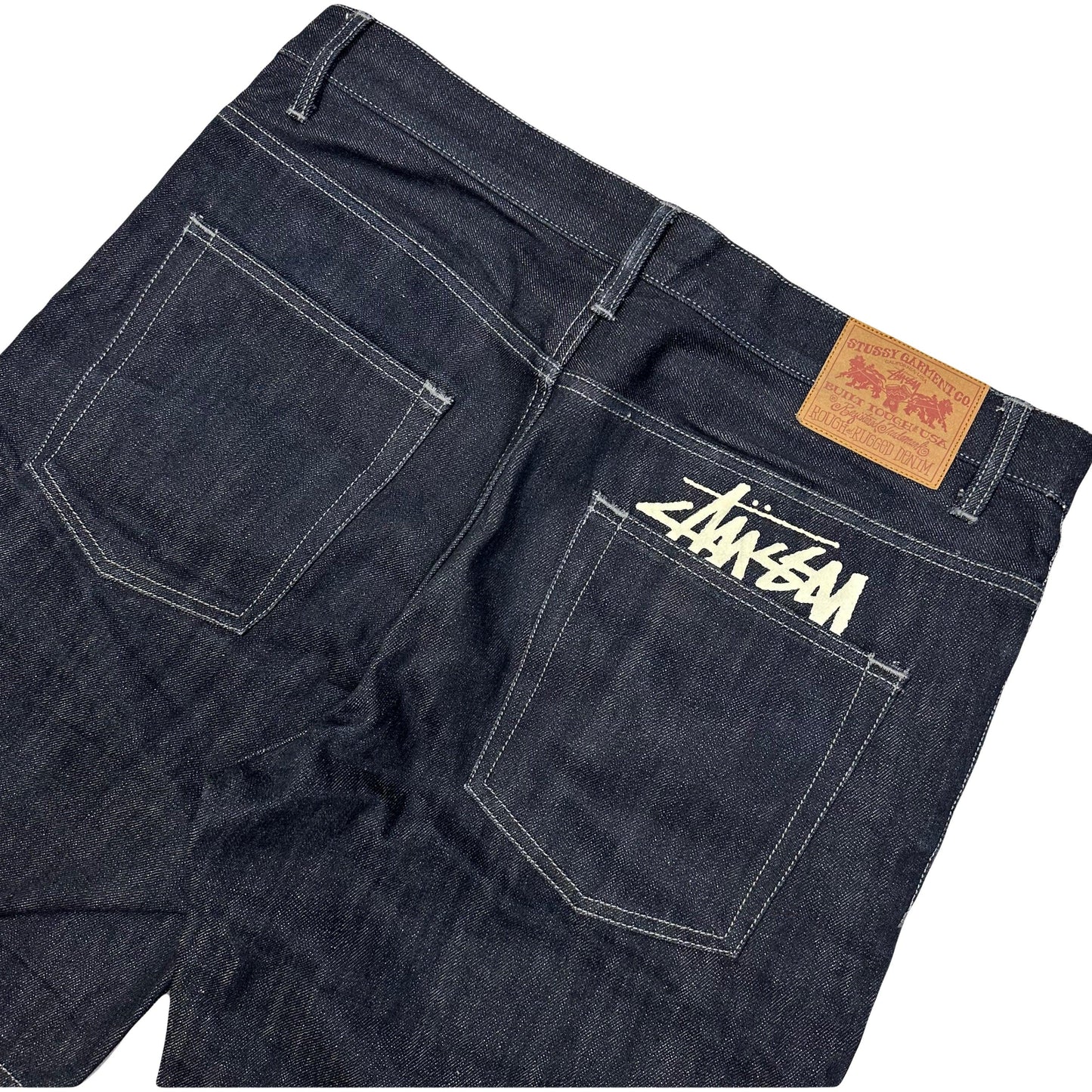 Stüssy Jorts With White Print ( W34 ) - 1036 Emporium
