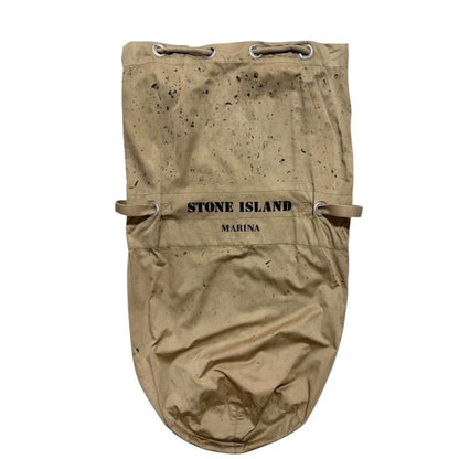 Stone Island Marina Mid 80's Raso Gommato Bucket Bag | Default Title, Beige