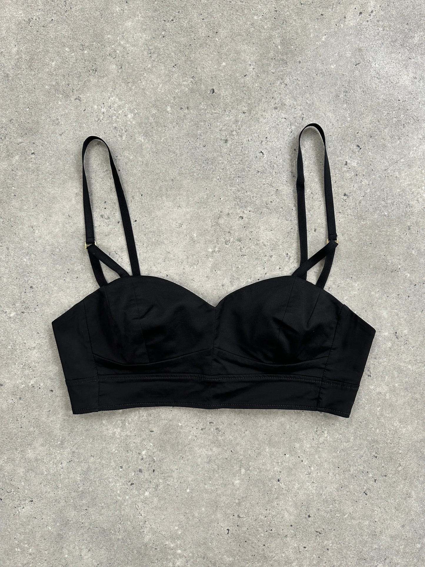 Italian Vintage Cotton Bralette Top - M