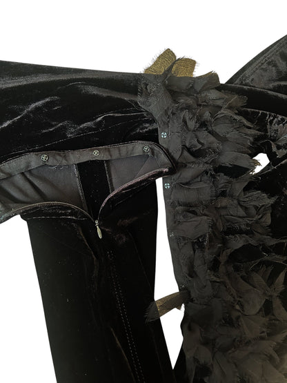 Chanel Velvet Trousers | O/S, Black