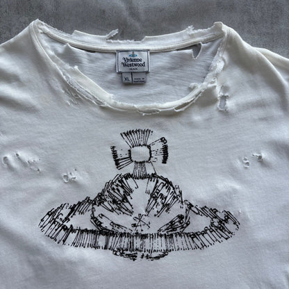 VIVIENNE WESTWOOD DISTRESSED T-SHIRT | O/S, Red