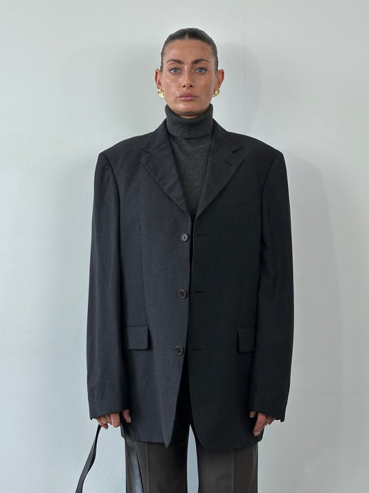 Hugo Boss Virgin Wool Single Breasted Blazer - 42R/XL