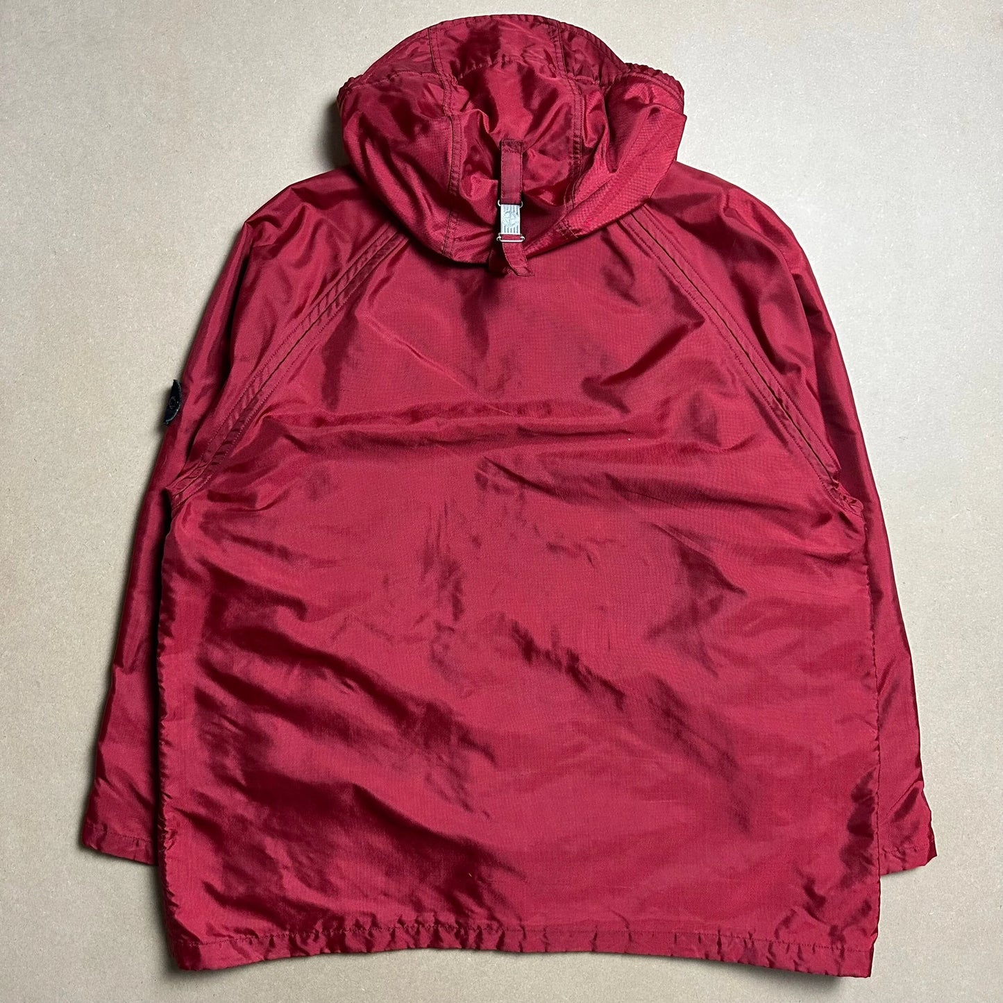 A/W 1993 Crimson Red Formula Steel Balaclava Parka