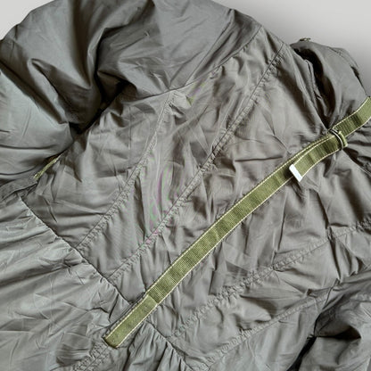 2000's Marithé François Girbaud Nylon Utility Trench Coat M | O/S, Khaki
