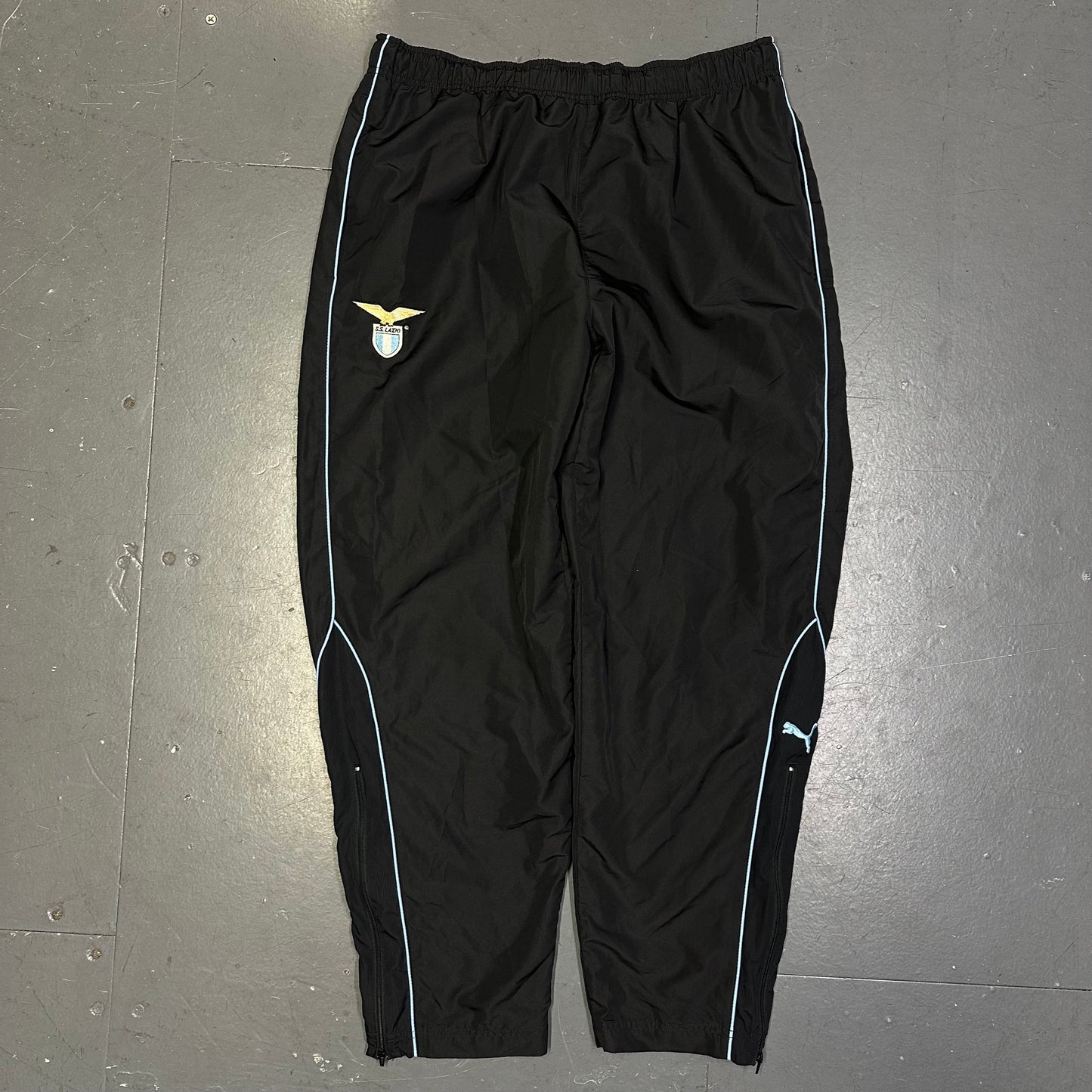 Puma Lazio 2006/07 Tracksuit In Baby Blue & Black ( L )