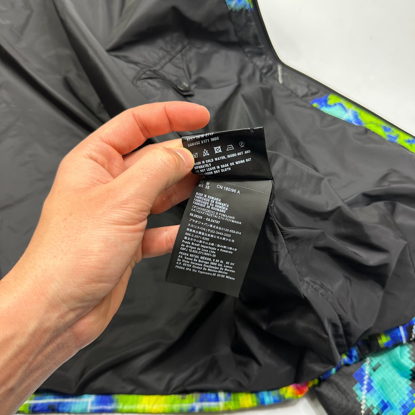 Prada Milano SS17 Radar Nylon Ripstop Jacket - M (L) | Medium, Multicolour