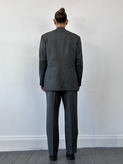 Vintage Pure Wool Single Breasted Suit - 40R/W32