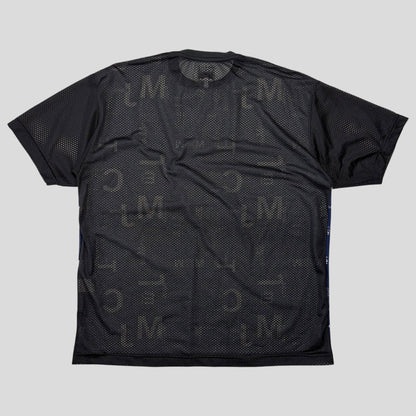 Moschino Jeans 1999 Less Is More Mesh Panelled T-shirt - M/L | O/S, Blue