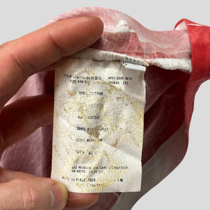 Prada 2006 Sublimation Corrosion Print Triangle Logo T-shirt - S