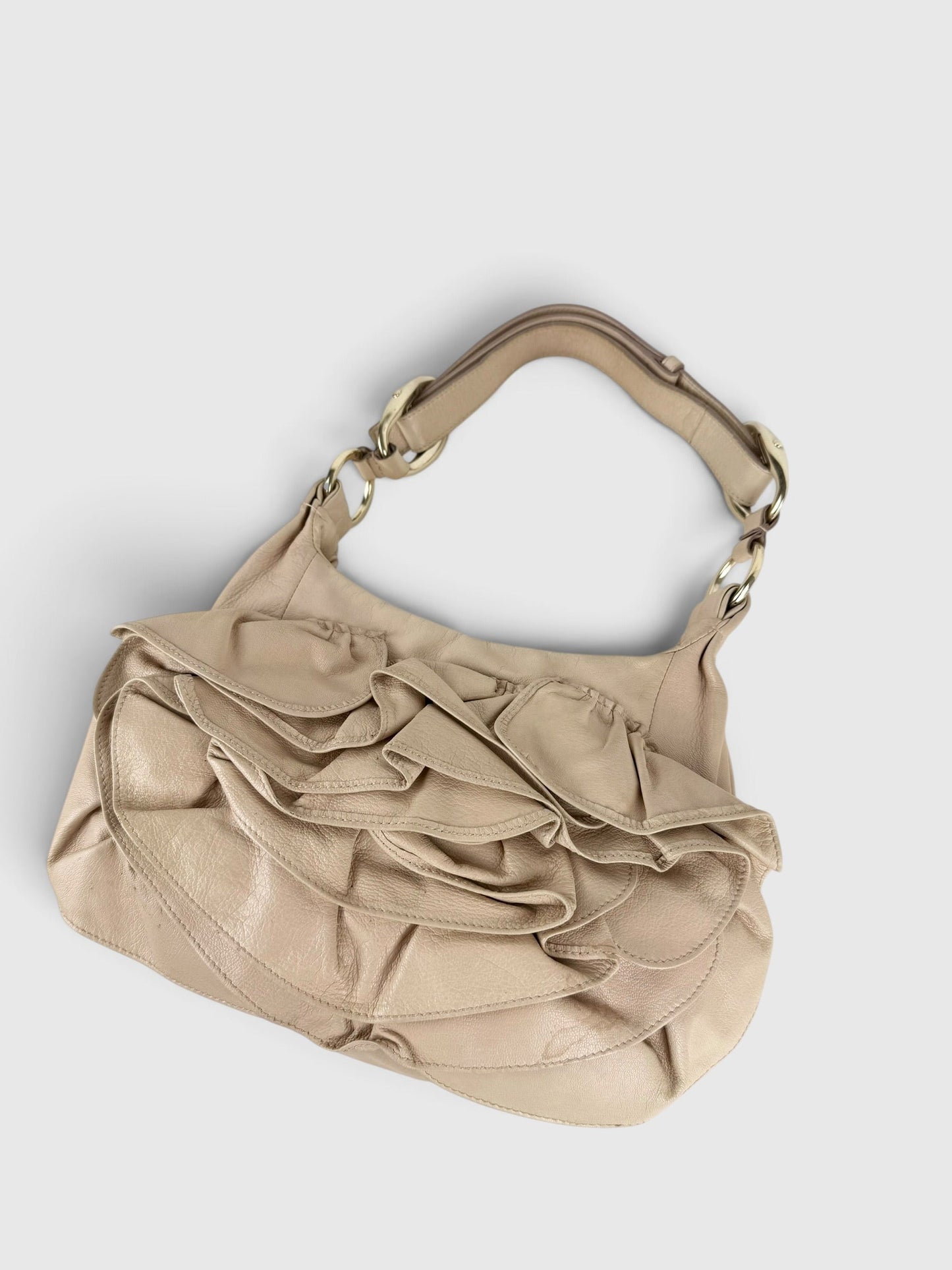 2003 Yves Saint Laurent YSL Rive Gauche Nadja Handbag | O/S, Beige