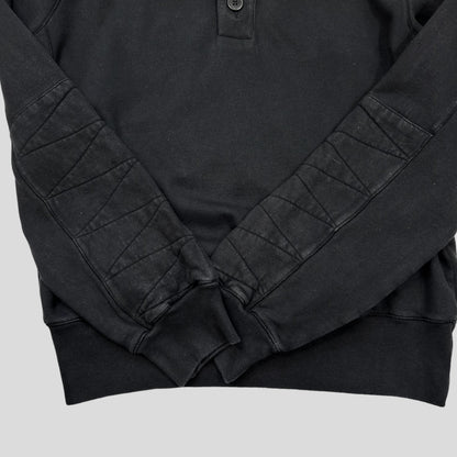 CP Company AW08 Heavyweight Cotton 1/4 Logo Pullover - L | Large, Black