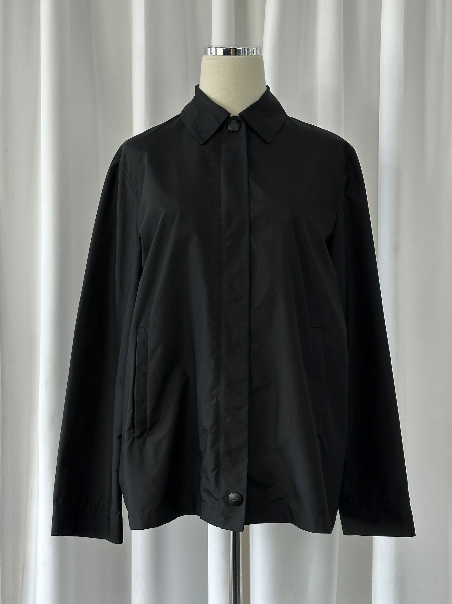 Max Mara Weekend 2000s Concealed Placket Bomber Jacket - M