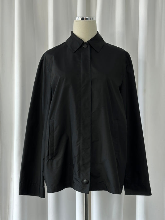 Max Mara Weekend 2000s Concealed Placket Bomber Jacket - M