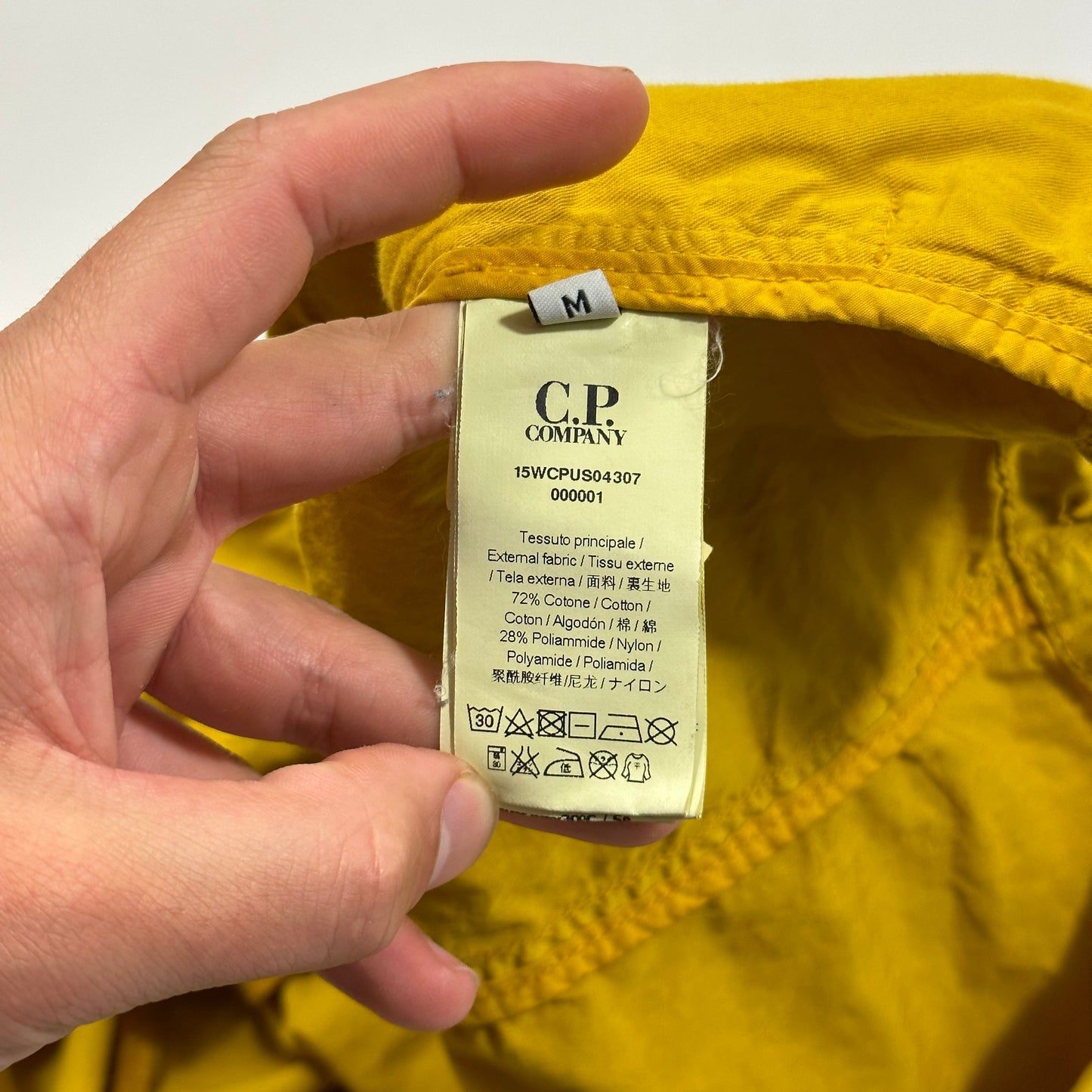 CP Company Mustard Co-nylon Goggle Jacket - M