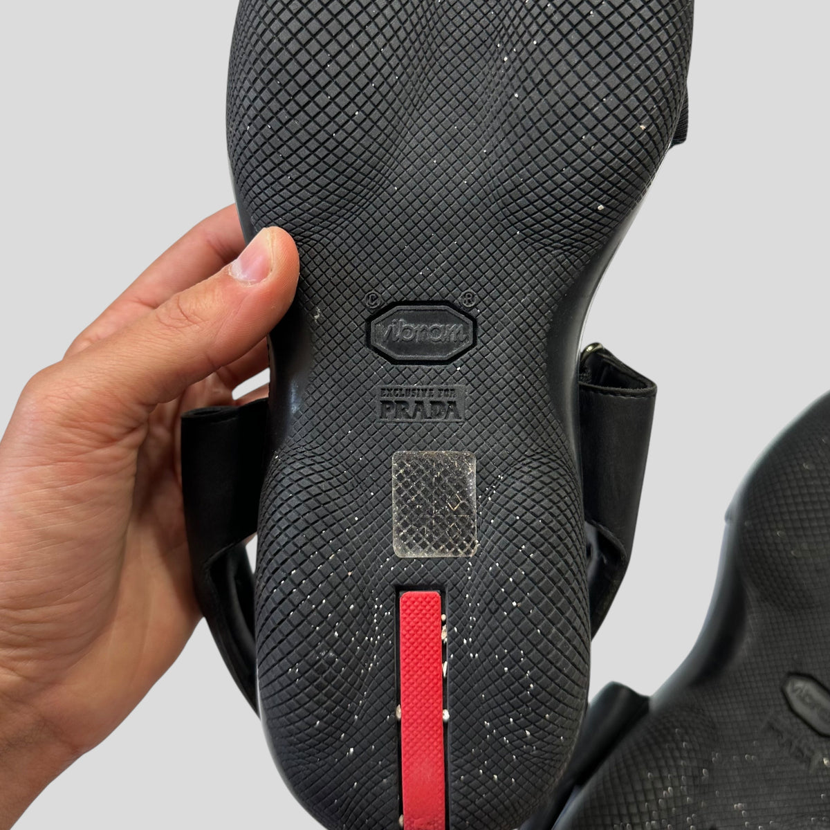Prada Sport SS99 Mesh + Leather Vibram Sandals - UK9-10 | O/S, Black