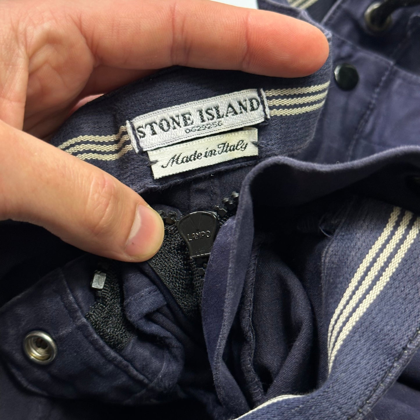 Stone Island AW04 Heavy Cotton Spellout Carpenter Trousers - 36-40 | Default Title, Blue