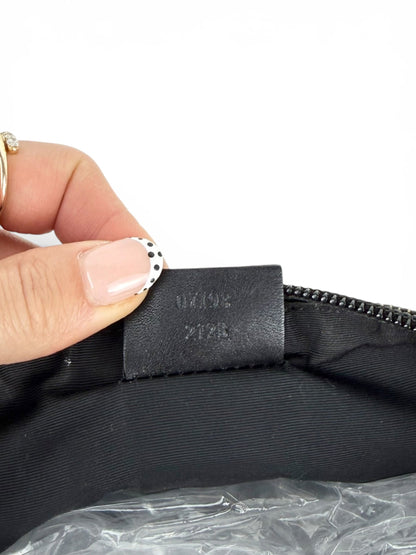 2000s Gucci Monogram Black/Grey Pochette Boat Bag | O/S, Multicoloured