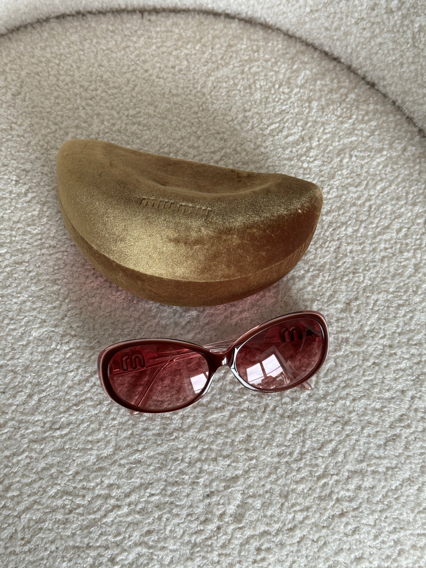 2000s Miu Miu ‘M’ Sunglasses | O/S, Red