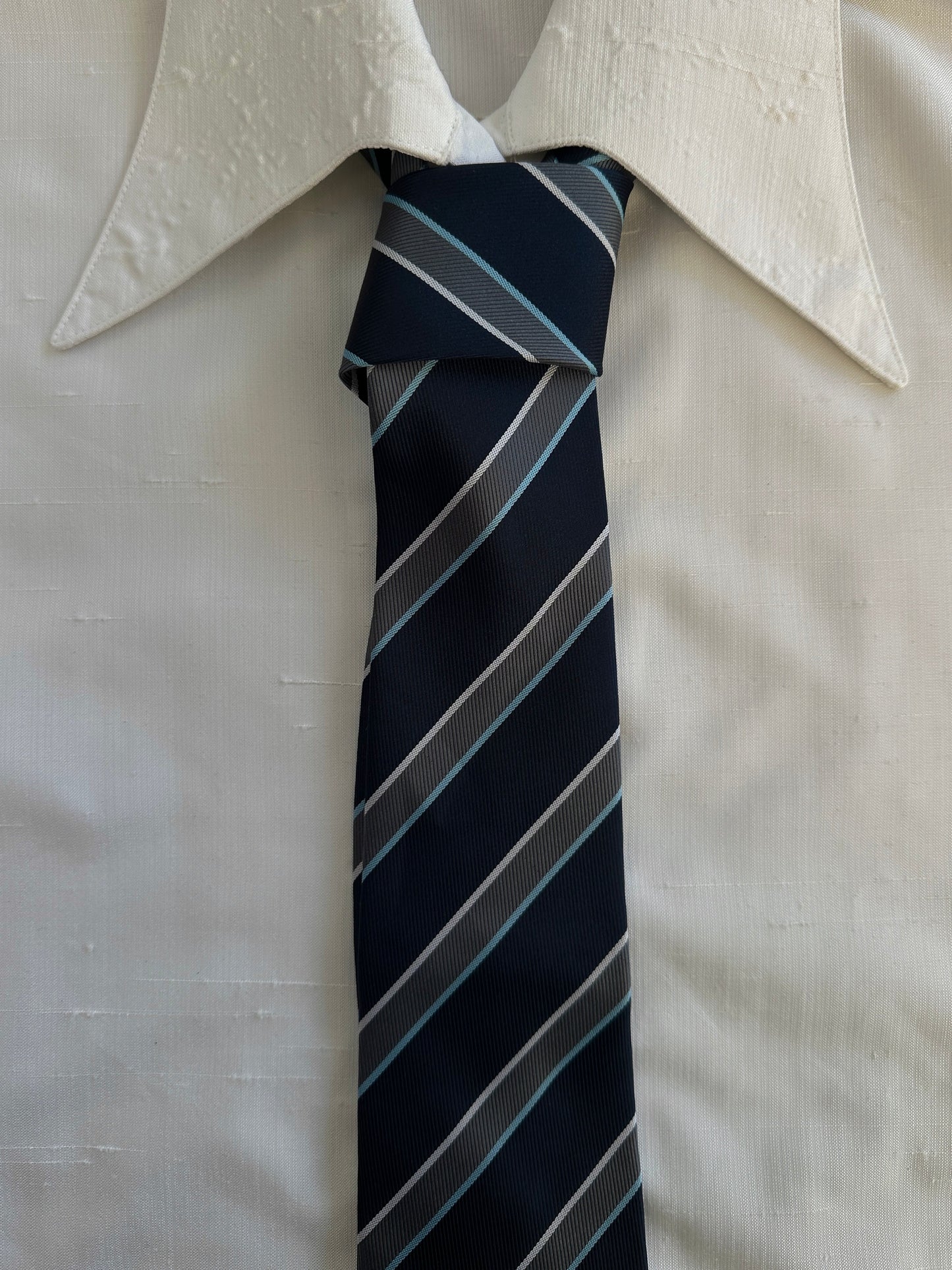 Vintage 1990s Diagonal Striped Tie - One Size